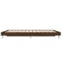 Oak brown engineered wood bed frame 140x190 cm by vidaXL, Beds and slatted bases - Ref: Foro24-832284, Price: 127,27 €, Disco...