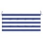 Cushion for garden bench in blue and white striped Oxford fabric, 100x50x3cm by vidaXL, Cushions for chairs and sofas - Ref: ...