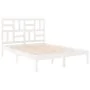 Solid white pine wood bed frame 120x200 cm by vidaXL, Beds and slatted bases - Ref: Foro24-3105946, Price: 119,09 €, Discount: %