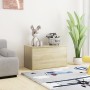 Oak-colored plywood storage trunk 84x42x46cm by vidaXL, Toy chests - Ref: Foro24-803059, Price: 62,12 €, Discount: %