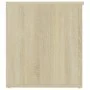 Oak-colored plywood storage trunk 84x42x46cm by vidaXL, Toy chests - Ref: Foro24-803059, Price: 60,97 €, Discount: %
