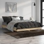 Bettgestell aus Sonoma-Eiche-Holzwerkstoff, 135 x 190 cm von vidaXL, Betten und Lattenroste - Ref: Foro24-832288, Preis: 117,...