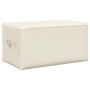 Cajas de almacenaje 2 unidades tela color crema 43x34x23 cm