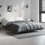 Smoked oak engineered wood bed frame 135x190cm by vidaXL, Beds and slatted bases - Ref: Foro24-832290, Price: 121,12 €, Disco...