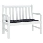 Cojín para banco jardín tela Oxford a cuadros negro 100x50x3 cm by vidaXL, Cushions for chairs and sofas - Ref: Foro24-361114...