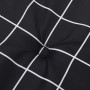 Cojín para banco jardín tela Oxford a cuadros negro 100x50x3 cm by vidaXL, Cushions for chairs and sofas - Ref: Foro24-361114...