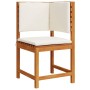 Juego Bistro de Jardín 4 pcs Marrón madera maciza de acacia