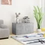 Aufbewahrungskoffer aus betongrauem Sperrholz, 84 x 42 x 46 cm von vidaXL, Spielzeugkisten - Ref: Foro24-803060, Preis: 67,19...