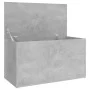 Concrete gray plywood storage trunk 84x42x46 cm by vidaXL, Toy chests - Ref: Foro24-803060, Price: 66,99 €, Discount: %