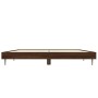 Bettgestell aus eichenbraunem Holzwerkstoff, 135 x 190 cm von vidaXL, Betten und Lattenroste - Ref: Foro24-832292, Preis: 122...