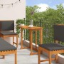 Juego Bistro de Jardín 6 pcs Marrón madera maciza de acacia