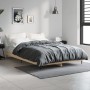 Bettgestell aus Sonoma-Eiche-Holzwerkstoff, 120 x 190 cm von vidaXL, Betten und Lattenroste - Ref: Foro24-832296, Preis: 114,...