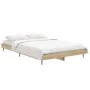 Sonoma oak engineered wood bed frame 120x190 cm by vidaXL, Beds and slatted bases - Ref: Foro24-832296, Price: 112,94 €, Disc...