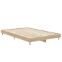 Bettgestell aus Sonoma-Eiche-Holzwerkstoff, 120 x 190 cm von vidaXL, Betten und Lattenroste - Ref: Foro24-832296, Preis: 114,...