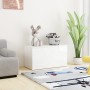 Aufbewahrungskoffer aus glänzend weißem Sperrholz, 84 x 42 x 46 cm von vidaXL, Spielzeugkisten - Ref: Foro24-803062, Preis: 7...