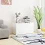 Glossy white plywood storage trunk 84x42x46 cm by vidaXL, Toy chests - Ref: Foro24-803062, Price: 72,60 €, Discount: %
