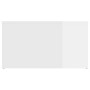 Glossy white plywood storage trunk 84x42x46 cm by vidaXL, Toy chests - Ref: Foro24-803062, Price: 72,60 €, Discount: %
