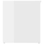 Glossy white plywood storage trunk 84x42x46 cm by vidaXL, Toy chests - Ref: Foro24-803062, Price: 72,60 €, Discount: %