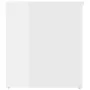 Glossy white plywood storage trunk 84x42x46 cm by vidaXL, Toy chests - Ref: Foro24-803062, Price: 72,60 €, Discount: %