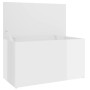 Glossy white plywood storage trunk 84x42x46 cm by vidaXL, Toy chests - Ref: Foro24-803062, Price: 72,60 €, Discount: %