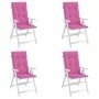 Cojines para sillas con respaldo alto 4 uds tela rosa de vidaXL, Cojines para sillas y sofás - Ref: Foro24-361269, Precio: 74...