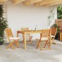 Silla Plegable con cojín 4 pcs 49 x 57.5 x 92cm