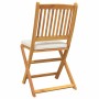 Silla Plegable con cojín 4 pcs 49 x 57.5 x 92cm