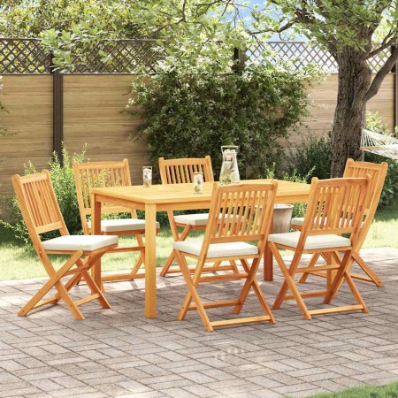 Silla Plegable con cojín 6 pcs 49 x 57.5 x 92cm