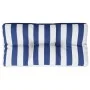 Cushion for pallets blue and white striped fabric 70x40x12 cm by vidaXL, Cushions for chairs and sofas - Ref: Foro24-360594, ...