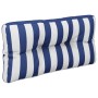 Kissen für Paletten, blau-weiß gestreifter Stoff, 70 x 40 x 12 cm von vidaXL, Kissen für Stühle und Sofas - Ref: Foro24-36059...