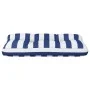 Cushion for pallets blue and white striped fabric 70x40x12 cm by vidaXL, Cushions for chairs and sofas - Ref: Foro24-360594, ...
