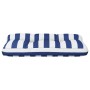 Kissen für Paletten, blau-weiß gestreifter Stoff, 70 x 40 x 12 cm von vidaXL, Kissen für Stühle und Sofas - Ref: Foro24-36059...