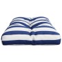 Kissen für Paletten, blau-weiß gestreifter Stoff, 70 x 40 x 12 cm von vidaXL, Kissen für Stühle und Sofas - Ref: Foro24-36059...