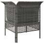 Corner garden sofa with gray synthetic rattan cushions by vidaXL, Garden sets - Ref: Foro24-319659, Price: 98,00 €, Discount: %
