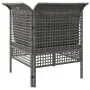 Corner garden sofa with gray synthetic rattan cushions by vidaXL, Garden sets - Ref: Foro24-319659, Price: 96,28 €, Discount: %