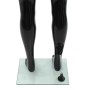Maniquí de hombre completo base vidrio negro brillante 185 cm