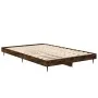 Bettgestell aus geräuchertem Eichenholzwerkstoff, 120 x 190 cm von vidaXL, Betten und Lattenroste - Ref: Foro24-832298, Preis...