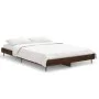 Oak brown engineered wood bed frame 120x190 cm by vidaXL, Beds and slatted bases - Ref: Foro24-832300, Price: 115,25 €, Disco...