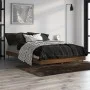 Oak brown engineered wood bed frame 120x190 cm by vidaXL, Beds and slatted bases - Ref: Foro24-832300, Price: 115,25 €, Disco...
