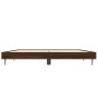 Bettgestell aus eichenbraunem Holzwerkstoff, 120 x 190 cm von vidaXL, Betten und Lattenroste - Ref: Foro24-832300, Preis: 117...
