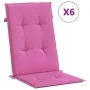 Kissen für Hochlehner, 6 Stück, rosa Stoff von vidaXL, Kissen für Stühle und Sofas - Ref: Foro24-361270, Preis: 94,23 €, Raba...
