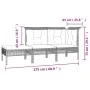 3-teiliges Gartenmöbel-Set und graue synthetische Rattankissen von vidaXL, Gartensets - Ref: Foro24-319661, Preis: 124,70 €, ...