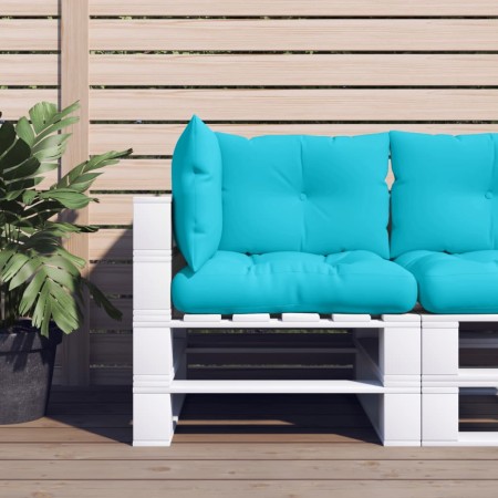 Palettenkissen 3 Stück türkiser Oxfordstoff von vidaXL, Kissen für Stühle und Sofas - Ref: Foro24-360877, Preis: 50,37 €, Rab...