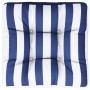 Pallet cushion blue and white striped Oxford fabric 60x61.5x10 cm by vidaXL, Cushions for chairs and sofas - Ref: Foro24-3608...