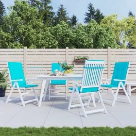 Kissen für Hochlehner, 4 Stück, türkisfarbener Stoff von vidaXL, Kissen für Stühle und Sofas - Ref: Foro24-361272, Preis: 74,...