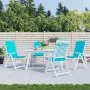 Kissen für Hochlehner, 4 Stück, türkisfarbener Stoff von vidaXL, Kissen für Stühle und Sofas - Ref: Foro24-361272, Preis: 74,...