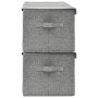 Cajas de almacenaje 2 unidades tela gris 50x30x25 cm