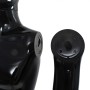 Maniquí de hombre completo base vidrio negro brillante 185 cm