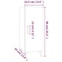 Betongraues Sperrholz-Sideboard 34,5 x 34 x 90 cm von vidaXL, Sideboards - Ref: Foro24-812334, Preis: 50,84 €, Rabatt: %