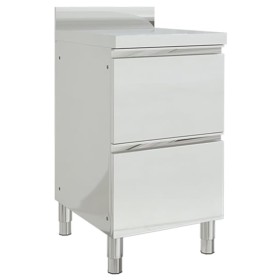 Gewerblicher Küchenschrank mit 2 Edelstahlschubladen von vidaXL, Wiederherstellung - Ref: Foro24-151178, Preis: 337,53 €, Rab...